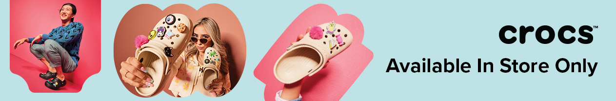 Crocs footwear for Men, Women, and Kids.